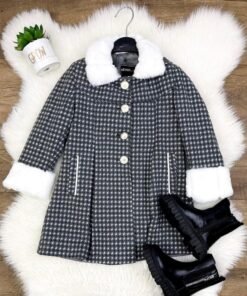 Manteau flanelle fillette