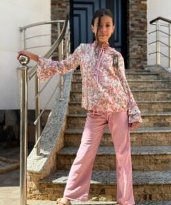 Ensemble lin (liquette avec pantalon)