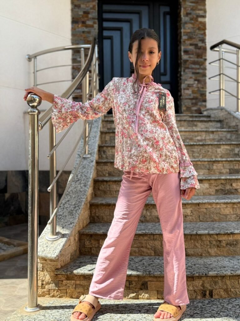 Ensemble lin (liquette avec pantalon) (3)